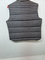 New Women’s Miller Blue Plaid Puffer Vest Medium #020-2101 UU-5