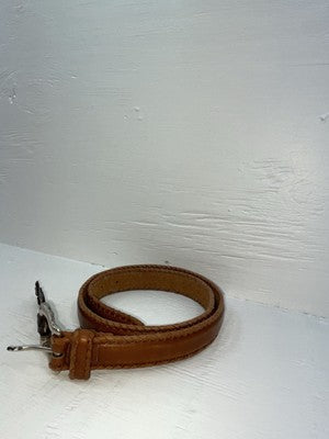 New Brown Genuine Leather Dan Post Weaved 34” Belt #5662/26 Z-141