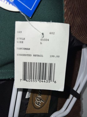 New Comfy Mens Green Large Ranch man Coat #05324 RR-5