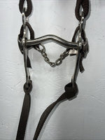New Brown Pony Action Company Headstall With Bit Split Reins #231001BR W-58