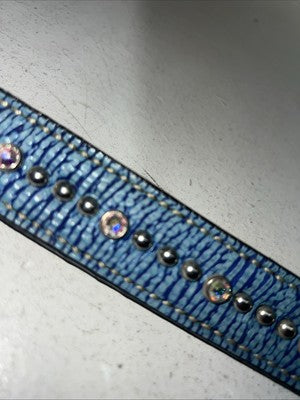 New Alamo Saddlery Blue Pearl Wither Strap #200JB LLL-35
