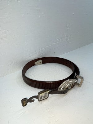 New Brown Genuine Leather Nocona Textured 34” Belt #2410202 Z-162