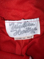New Vintage Red Western Heritage Polyester Pants #G31 ZZ-71