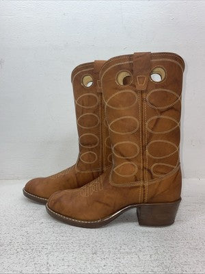 New Youth Brown Bronco Cowboy Boots. 2784 4 D. 23-167