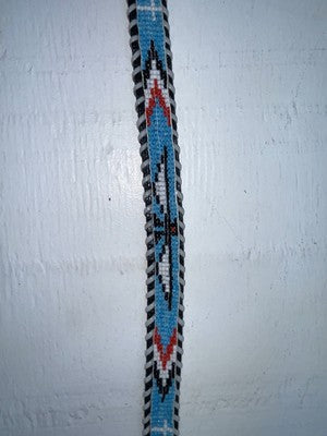 New Black Genuine Leather Beaded 32” Belt JJ-19