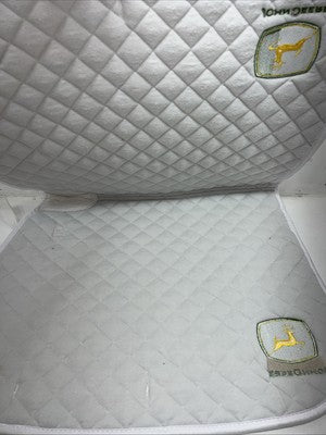 New Professionals Choice White John Deere All Purpose English Saddle Pad PP-10