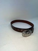 New Brown Genuine Leather Double S Tooled Duck 26” Belt #3013002 NN-61
