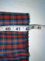 New Vintage Blue And Red Plaid Polyester Pants #5423719 3A-125
