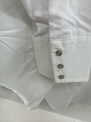 New Men’s Panhandle Slim White Long Sleeve Pearl Snap 16.5 Large X-56