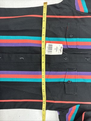 New Kids wrangler Multicolor Black Long Sleeve Button Up Size 10 LL-21