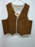 New Men’s Brown Steer Brand XXL Wool Vest WW-24