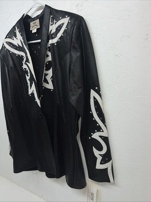 New Women’s 1849 Authentic Ranchwear Black Western Show Jacket Medium WW-21