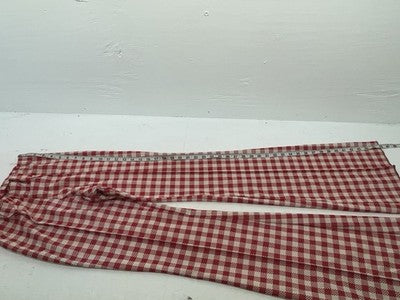 New Vintage Red Plaid Panhandle Slim Polyester Pants #1230 SS-101
