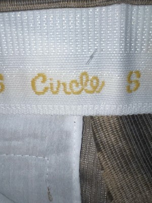 New Vintage Brown Circle A Polyester Pants #CP5791 SS-26