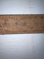 New Black Genuine Leather Tooled 28” Belt #WR602 Z-150