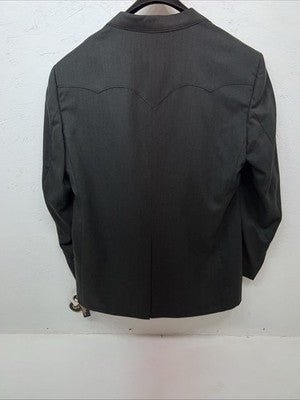 New Men’s Circle S Gray Suit Jacket 50R #24244 Y-601
