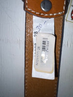 New Brown Genuine Leather Nocona Tooled 28” Belt #N1311777 JJ-26