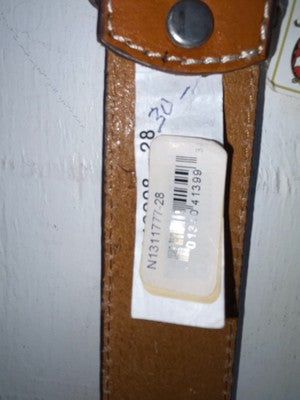 New Brown Genuine Leather Nocona Tooled 28” Belt #N1311777 JJ-26