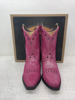 New Kids Pink Ariat Cowboy Boots. 10012798 4 M. 23-169