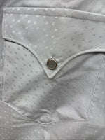 New Men’s H Bar C Gray Designed Long Sleeve Pearl Snap 15.5 Medium Q-48