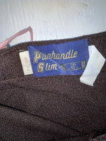 New Vintage Brown Panhandle Slim Polyester Pants VV-100