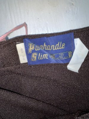 New Vintage Brown Panhandle Slim Polyester Pants VV-100