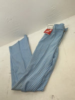 New Women’s Vintage Blue Checkered Lee Polyester Pants #2652644 NN-151