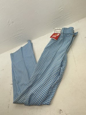 New Women’s Vintage Blue Checkered Lee Polyester Pants #2652644 NN-151