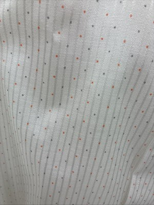 New Men’s H Bar C White Dot Design Long Sleeve Pearl Snap 15.5 Medium M-90