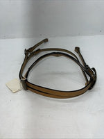 New Congress Leather Browband Headstall W Metal Plate #6850 U-28
