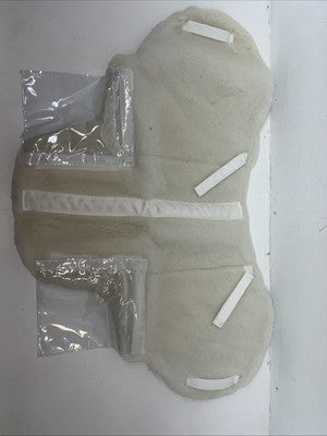 New Tough 1 White Fleece English Saddle Seat Cover #30-907 PP-19