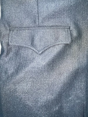 New Vintage Black Circle S Polyester Pants #CSP10 SS-1