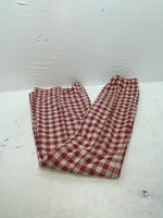 New Vintage Red Plaid Panhandle Slim Polyester Pants #1230 SS-101