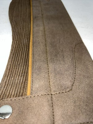 New Tough 1 Brown Synthetic Half Chaps Medium #63-76 H-513