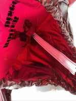New Women’s Red Vintage Roller Disco Raincoat XL #42000 UU-9
