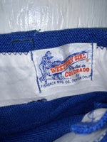New Vintage Blue Western Girl Polyester Pants #3417 VV-41