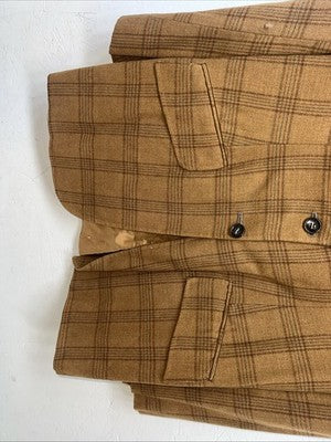 New Women’s Equestrian Yellow Plaid Riding Coat 16 #2433 WW-50