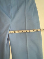 New Vintage Blue Floral Panhandle Slim Polyester Pants #76M2216 ZZ-2
