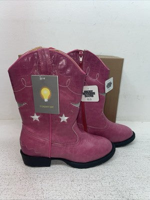 New Kids Pink Smoky Mountain Cowboy Boots. 1167 C 2.5 2 1/2. 23-153