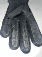 New Tough 1 Black Leather Equestrian Riding Gloves Q-507