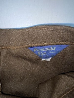 New Vintage Brown Panhandle Slim Polyester Pants #791486 XX-60