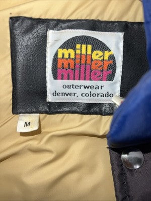 New Men’s Miller Navy Deer Puffer Vest Medium Q-602
