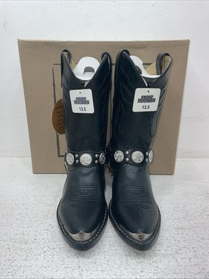 New Kids Black Smoky Mountain Cowboy Boots. 1073 C 13.5 13 1/2. 23-82