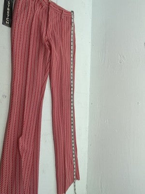 New Vintage Red Checkered Panhandle Slim Polyester Pants #8042 ZZ-70
