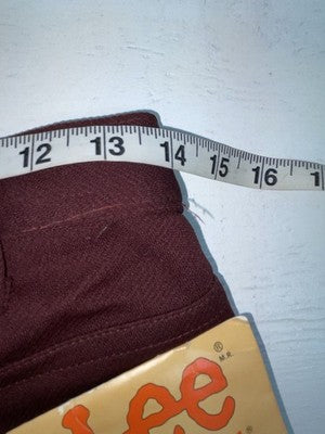 New Vintage Red Lee Polyester Pants #2004061 3A-77