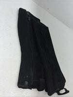 New Tough 1 Equi-grip Black Suede Leather Half Chaps XL #63-66 H-514