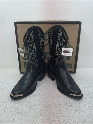 New Youth Black Smoky Mountain Cowboy Boots. 1032 B Y 4.5 4 1/2. 22-53