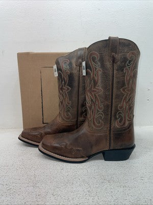 New Youth Brown Smoky Mountain Cowboy Boots. 3446 Y 4.5 4 1/2. 24-135