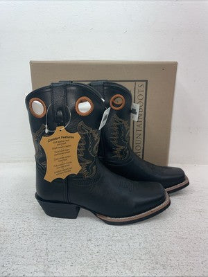 New Kids Black Smoky Mountain Cowboy Boots. 3242 C 3. 23-160