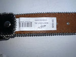 New Black Genuine Leather Blazin Roxx Silver Bling Cross XL Belt #N3510401 Z-66